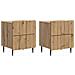 Armadio da Notte 2 pcs Rovere Artigianale 43 x 34,5 x 49,5 cm - Foto miniatura 1