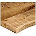 Piano Tavolo 140x60x3,8 cm Bordi Vivi Legno di Mango Grezzo - Foto miniatura 6
