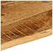 Piano Tavolo 140x60x3,8 cm Bordi Vivi Legno di Mango Grezzo - Foto miniatura 7