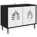 Mobile TV HANAU 69 x 33 x 50,5 cm Rovere Nero - Foto miniatura 1