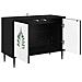 Mobile TV HANAU 69 x 33 x 50,5 cm Rovere Nero - Foto miniatura 3
