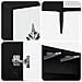 Mobile TV HANAU 69 x 33 x 50,5 cm Rovere Nero - Foto miniatura 6