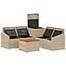 Set di divani 6 pz Beige e Bianco Crema - Foto miniatura 9