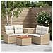 Set di divani 6 pz Beige e Bianco Crema - Foto miniatura 10