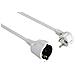 Extension Cable with Earth Contact, Mini Flat Plug 5m white - Foto miniatura 1