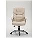 Sedia da Ufficio XL Texas V2, in Similpelle, Sedia presidenziale, meccanismo di Oscillazione, Super Imbottita, Max capacità di carico 180 kg, Girevole, con braccioli, Alto Schienale Crema - Foto miniatura 2