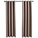Tende Oscuranti Con Anelli Metallo 2 Pz Grigio Talpa 140x225 Cm - Foto miniatura 2