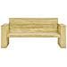 Panca da Giardino e Cuscini Crema 179cm Legno Pino Impregnato - Foto miniatura 6