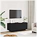 Mobile Porta TV Nero 100x35x40 cm in Legno Multistrato - Foto miniatura 2