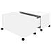 Tavolino da Salotto Bianco 75x75x38 cm in Legno Multistrato - Foto miniatura 2