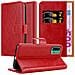 Custodia Compatibile Con Xiaomi Redmi 9t / Poco M3 In Rosso Vinaccia - Coperchio Protettiva Con Chiusura Magnetica, Funzione Stand E Tasca Per Le Carte - Foto miniatura 1