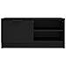 Mobile Porta Tv Nero 80x35x36,5 Cm In Legno Multistrato - Foto miniatura 5