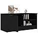 Mobile Porta Tv Nero 80x35x36,5 Cm In Legno Multistrato - Foto miniatura 7