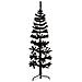 Albero Natale Artificiale Sottile A Metà E Supporto Nero 150 Cm - Foto miniatura 2