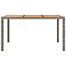 Tavolo Giardino Piano Legno Grigio Polyrattan E Massello Acacia - Foto miniatura 3
