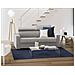 Divano Letto Agrippina, Divano A 2 Posti Large, 100% Made In Italy, Sofà Soggiorno Con Apertura Girevole, Con Poggiatesta Regolabili E Braccioli Standard, Cm 200x95h85, Grigio - Foto miniatura 1