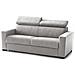Divano Letto Agrippina, Divano A 2 Posti Large, 100% Made In Italy, Sofà Soggiorno Con Apertura Girevole, Con Poggiatesta Regolabili E Braccioli Standard, Cm 200x95h85, Grigio - Foto miniatura 2