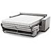 Divano Letto Agrippina, Divano A 2 Posti Large, 100% Made In Italy, Sofà Soggiorno Con Apertura Girevole, Con Poggiatesta Regolabili E Braccioli Standard, Cm 200x95h85, Grigio - Foto miniatura 3