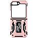 Cover Anello Per Samsung Galaxy Z Flip5 Anti-urto Serie Armoring Bump Rosa - Foto miniatura 4