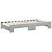 Divano Letto Estraibile Cassetti Grigio Chiaro 100x200 Velluto - Foto miniatura 7