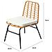 Tolede Set Di Mobili Da Giardino A 2 Posti Effetto Rattan - Foto miniatura 2