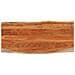 Piano Tavolo 140x60x2,5 Cm Rettangolare Legno Acacia Bordi Vivi - Foto miniatura 1