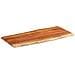 Piano Tavolo 140x60x2,5 Cm Rettangolare Legno Acacia Bordi Vivi - Foto miniatura 2