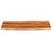 Piano Tavolo 140x60x2,5 Cm Rettangolare Legno Acacia Bordi Vivi - Foto miniatura 3
