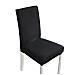 Fodera Per Sedia Da Pranzo Per La Casa In Tinta Unita Black - Foto miniatura 1