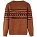 Maglione Per Bambini Lavorato A Maglia Cognac 92 - Foto miniatura 2