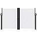 Tenda Laterale Retrattile Bianca 140x1200 Cm - Foto miniatura 3