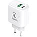 Alimentatore Universale Per Smartphone E Tablet P008-pd20gn-2u Ac 20w Output 1xusb 1xusb-c Pd Tecnologia Gan - Foto miniatura 1