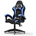 Sedia Gaming, Sedia Da Gioco, Sedia Ufficio Ergonomica Con Schienale Regolabile, Poggiatesta E Supporto Lombare, Bleu - Foto miniatura 1