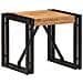 Tavolino Da Salotto 40x40x35 Cm In Legno Massello Di Acacia - Foto miniatura 1
