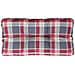 Cuscino Per Pallet A Quadri Rossi 70x40x12 Cm In Tessuto - Foto miniatura 1