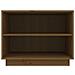 Scarpiera Marrone Ambra 60x34x45 Cm In Legno Massello Di Pino - Foto miniatura 4