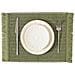 Set Di 6 Tovagliette, 30x45 Cm, Eleganti Tovagliette In Vinile Intrecciato Green - Foto miniatura 1