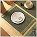 Set Di 6 Tovagliette, 30x45 Cm, Eleganti Tovagliette In Vinile Intrecciato Green - Foto miniatura 2