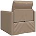 Divano letto vitaXL 2-in-1 Cappuccino 74x77x81 cm in pelle sintetica - Foto miniatura 7