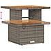 Set Divano da Giardino  da 12 Pezzi con Cuscini Grigio Polyrattan Acacia, Set da Pranzo da Giardino  da 3 Pezzi con Cuscini Grigio Polyrattan Acacia - Foto miniatura 8