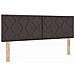 Testiera design a rombi marrone scuro 140 cm in tessuto - Foto miniatura 1