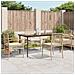 Set da Pranzo da Giardino 5 pz con Cuscini Beige in Polyrattan - Foto miniatura 2