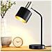 Lampada Da Tavolo Vintage In Oro Nero Per Soggiorno, Lampada Da Comodino, Lampada Da Lettura Con Cavo E27 - Foto miniatura 6