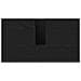 Mobiletto da Lavandino Rovere Nero 60x33x60 cm Legno Ingegnerizzato - Foto miniatura 9