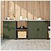 Set di Stoccaggio per Cucina 3 pcs Verde oliva 210 x 50 x 92 cm - Foto miniatura 2