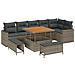 Set Divano da Giardino 9 pcs Grigio 100 x 100 x 71 cm - Foto miniatura 1