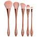 Set Di Pennelli Trucco Oro Rosa - 10 Pezzi Professionali Per Cosmetici - Foto miniatura 1
