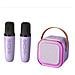 Altoparlante Karaoke Bluetooth Portatile (edizione Base) Con Due Microfoni E Altoparlante Purple - Foto miniatura 1