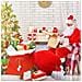 Grande Sacco Regalo Di Natale In Velluto Di Babbo Natale - Sacco Festivo 100x70cm - Foto miniatura 6