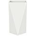 Fioriera Bianco 40 x 40 x 75 cm Acciaio - Foto miniatura 5